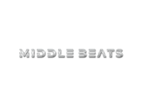 middle beats logo on a black background